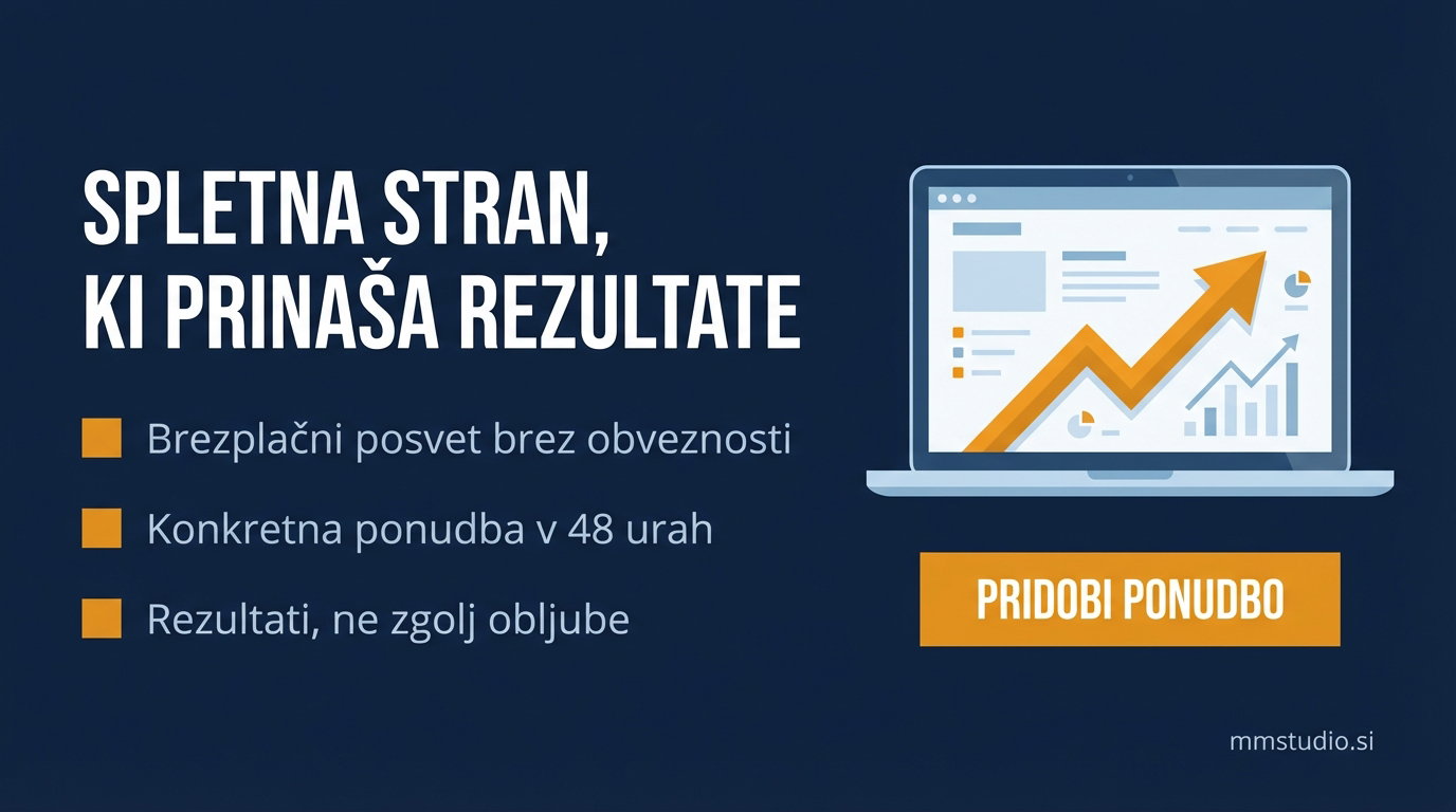 Pridobite brezplačno ponudbo za izdelavo spletne strani – MMStudio